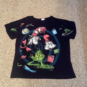Vintage Dr Seuss Swirl Print Shirt